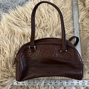 Elegant Brown Leather Handbag